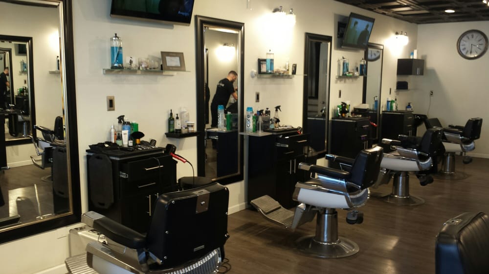 The Made Man Barbershop interior in Fords, NJ